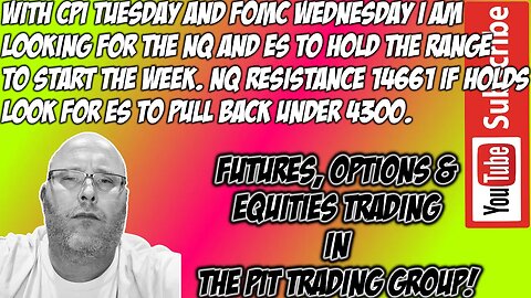 Sunday Pre GLOBEX Trade Plan - The Pit Futures Trading