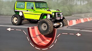 Cars vs Upside Down Speed Bumps ▶️ BeamNG Drive