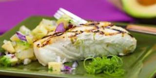 Grilled White Fish with Avocado Relish