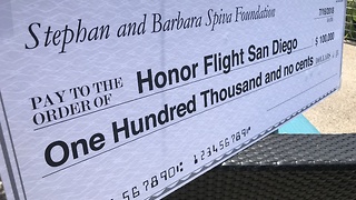 Foundation donates $100K to Honor Flight after 10News special