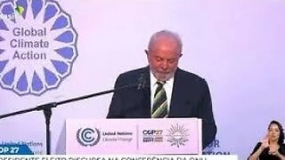 Lula discursa na conferência da ONU "COP27 " sobre mudanças climáticas