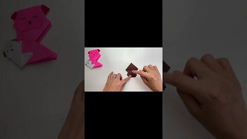 DIY Origami paper Koala family bookmark