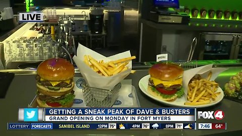 Fox 4 Gets a Sneak Peak of Dave and Busters before Grand Opening in Fort Myers