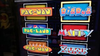 VINTAGE 1984 PAC-MAN, GALAGA, GALAXIAN Countertop Arcade Game
