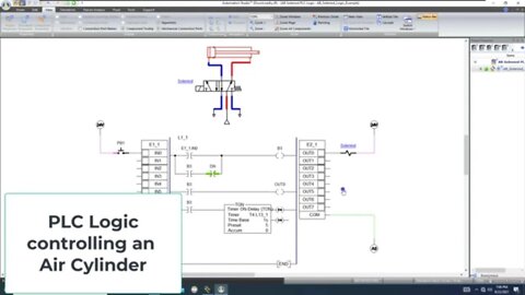 PLC Ladder Logic for Beginners | Controlling an Air Cylinder