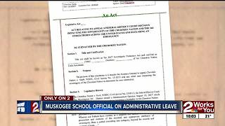 Muskogee's Director of Indian Education on administrative leave