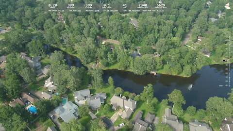 4K Drone Trip to Lake Shadow in Shenandoah, LA With Telemetry