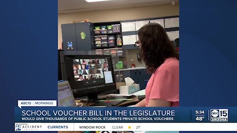 AZ school voucher bill in the legislature