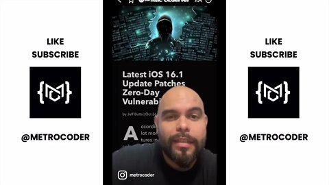Metro Minute Tech News - iOS 16 Security patch