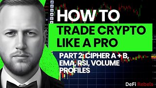 How To Crypto Trading & TA Technical Analysis | Learn TA Part 2: Cipher A + B, EMA, RSI, Vol Profile