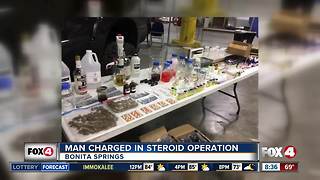 Man charged in steroid operation