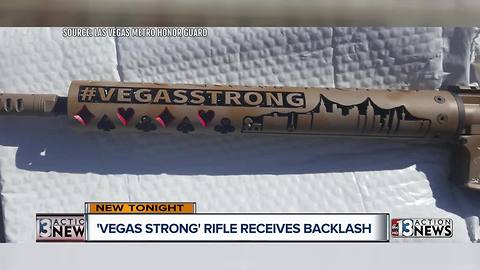 Police honor guard raffles guns with 'Vegas Strong' phrase