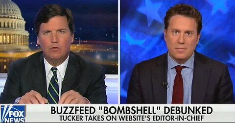 Tucker Carlson tips BuzzFeed editor over debunked 'bombshell' Cohen story