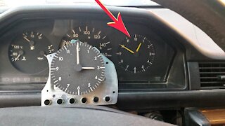 Mercedes Benz W124 - Change the dashboard clock DIY