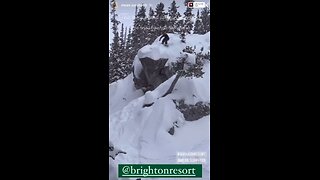 Shredding at Brighton in Utah