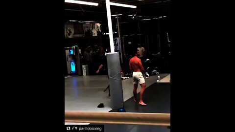 Michael Bisping and Luke Rockhold hugging it out at RVCA gym