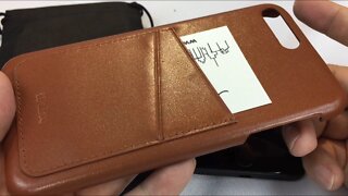 iPulse [Dallas Series] Cognac Leather Wallet Card Case for iPhone 7 Plus review and giveaway