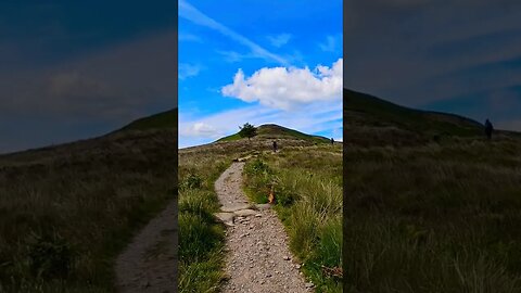 The ascent of Conic Hill on The West Highland Way Scotland