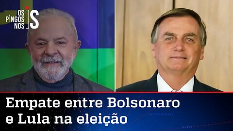 Mais uma pesquisa coloca Bolsonaro e Lula empatados tecnicamente