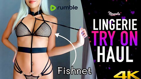 Lingerie Try on haul - Sexy Fishnet Outfit (2024)