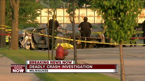 BREAKING: One person killed in early morning crash on Milwaukee's south side