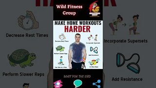 🔥Make home workouts harder🔥#shorts🔥#wildfitnessgroup🔥7 October 2022🔥
