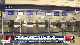 California, Oregon, Washington issue virus travel advisories