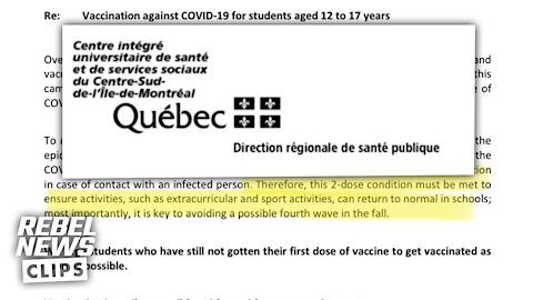 EZRA REACTS: Mandatory vaccines for Montreal high schoolers?