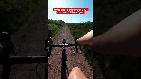 When a Road Cyclist throws on 35mm Tires!