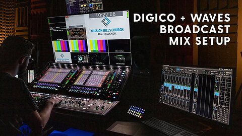Church Live Stream Mix Studio featuring DiGiCo and Waves