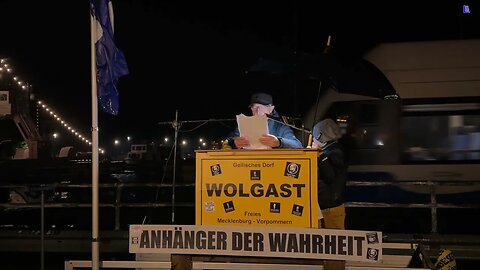 Wolgast - Rolf mit einer starken und zum Nachdenken anregenden Rede 24 10 2023