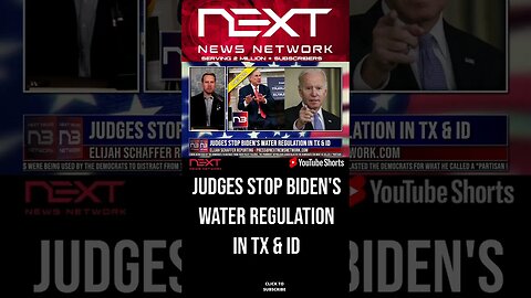 Judges Stop Biden's Water Regulation in TX & ID #shorts