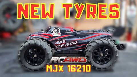 MJX 16210 new tyres by RCAWD + repairs and maintenance
