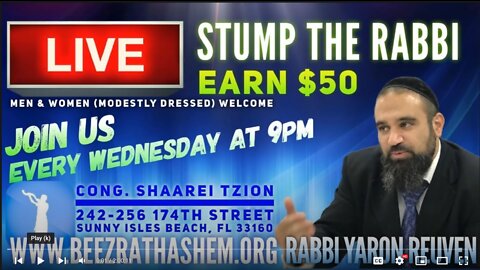 ENEMIES of HaShem, Kosher Meat, MINYAN, SPORTS Fans, MYSTICAL CREATURES - STUMP THE RABBI (48)