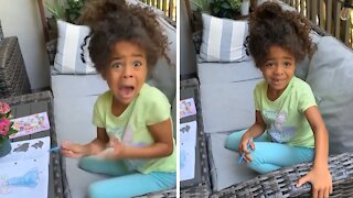 Little Girl Has Hysterical Reaction To The 'James Brown' Viral Prank