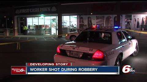 Pawn shop employee shot during attempted robbery in Indianapolis