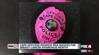 Cape Coral Police Officers raise breast cancer awareness