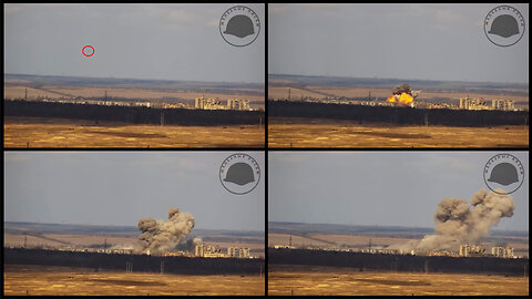 Krasnohorivka: Russian UMPK FAB-1500 glide bomb hits Ukrainian position