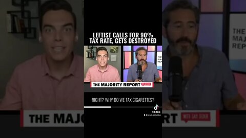 Sam Seder calls for 90% tax rate (gets destroyed) #shorts