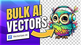 FREE Way to Vectorize your Ai Art in BULK🤯