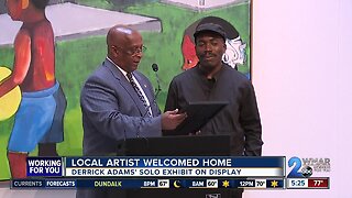 Local artist, Derrick Adams previews solo exhibit