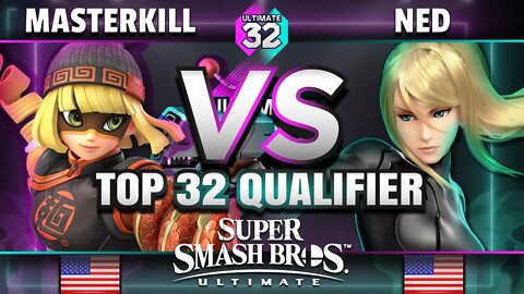 ULTIMATE 32 Top 32 Qualifier - UNF | MasterKill (Min Min) vs. Ned (Zero Suit Samus) - Smash Ultimate