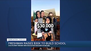 College student raises money to build school