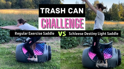Racing Saddle Vs Destiny Light Exercise Saddle #TrashCanChallenge