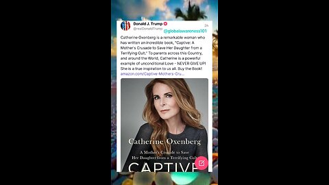 Trump Encouraged People To Buy Catherine Oxenburg's Book, Captive On Truth Social