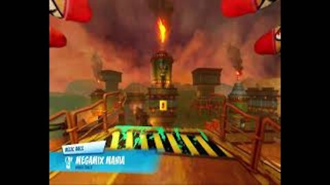 Crash Team Racing Nitro Fueled - Megamix Mania Sapphire Relic Race Gameplay