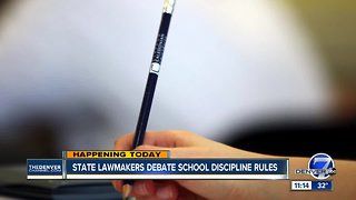 State lawmakers debate school discipline rules