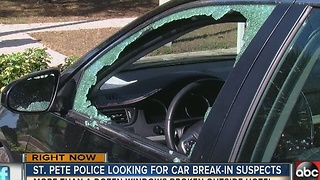 St. Pete police investigating vehicle burglary spree in hotel parking lot