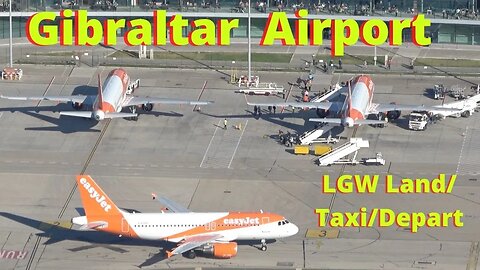 LGW Flight Landing at Gibraltar Airport 15 January 2023