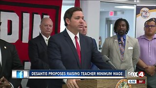 DeSantis holds press conference on raising teachers salary